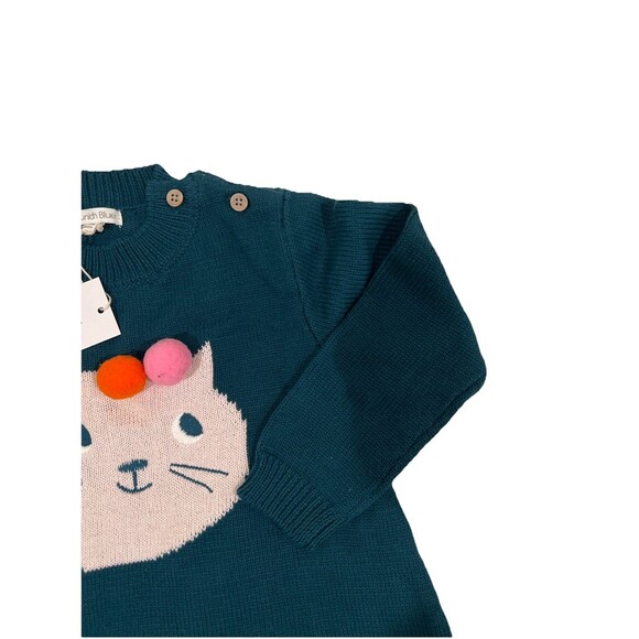 Munich Blue Baby Girl Toddler Infant Child Lot Of 2 Sweater Dresses 18-24 Months - Picture 6 of 10